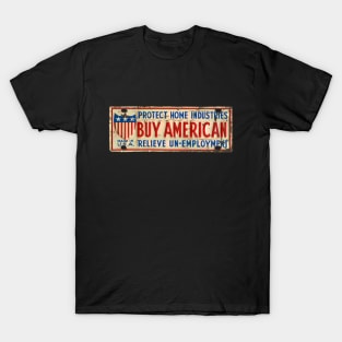 Buy American Vintage Sign T-Shirt